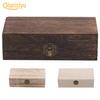 Retro Wood Solid Color Trinket Case Jewelry Box