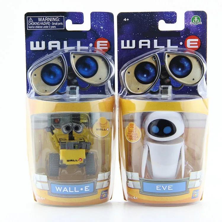 Робот Wall-E Wall E и EVE ПВХ Фигурки Действия Коллекция Модель Игрушки Куклы 6см10см Для Детей Рождественский Подарок