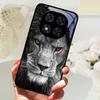 Закаленное Стекло Чехол Для Poco X7 / X7 Pro Милый Животный Жесткий ПК Стекло Чехол Для Телефона Для Xiaomi Poco X5 X6 Pro Ударопрочный Бампер Чехлы