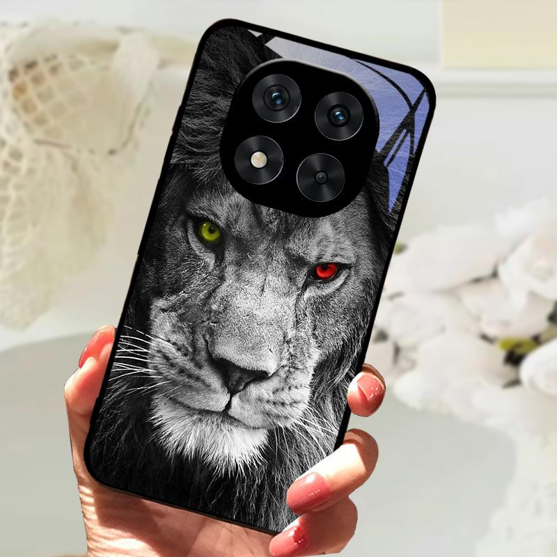 Закаленное Стекло Чехол Для Poco X7 / X7 Pro Милый Животный Жесткий ПК Стекло Чехол Для Телефона Для Xiaomi Poco X5 X6 Pro Ударопрочный Бампер Чехлы