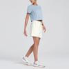 Reebok Однотонная спортивная повседневная трикотажная футболка с коротким рукавом для фитнеса и тренировок, женские топы синего и фиолетового цвета 24SRM406WGB4