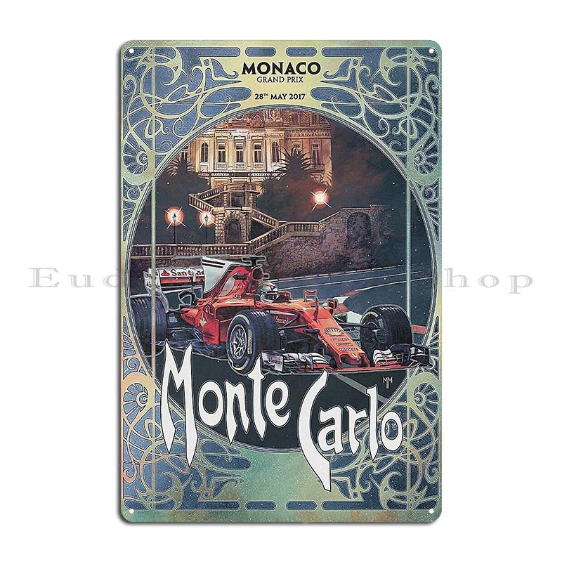 Ралли Монте-Карло 1994 Escort RS Cosworth едет Карло Пленительная дань уважения автоспорту Металлический настенный декор Гаражная жестяная табличка Постер