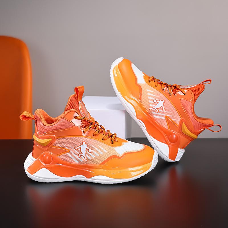 Обувь для мальчиков Детские баскетбольные кроссовки 2025 новый модный бренд для реальных боев молодежные вращающиеся кроссовки нескользящие кроссовки для бега