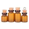 Brown Cork Mini Wish Bottle Pendant 13x18/13x24 for DIY Jewelry