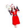 Косплей Униформа Хэллоуин Красное Рождественское Платье Праздничная Вечеринка Костюм для Выступления