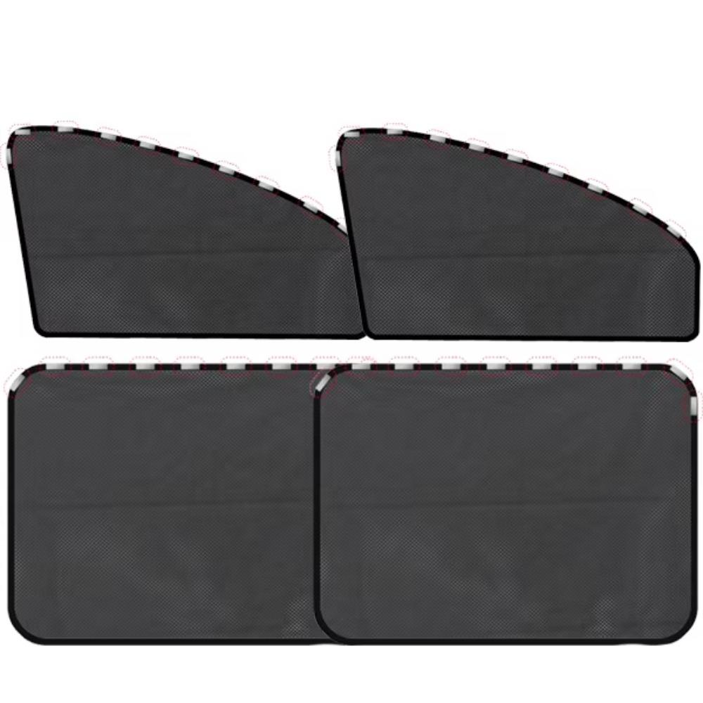 4 PCS Folding Car Window Sunshade Cover Magnetic Design UV Protection Sunshade Car Window