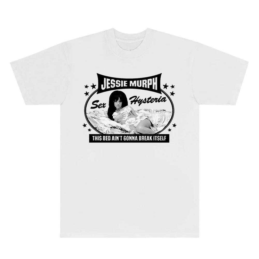 Jessie Murph Bed TShirts Sex Hysteria 2025 Merch Tee Women Unisex Fashion Short Sleeve Tops