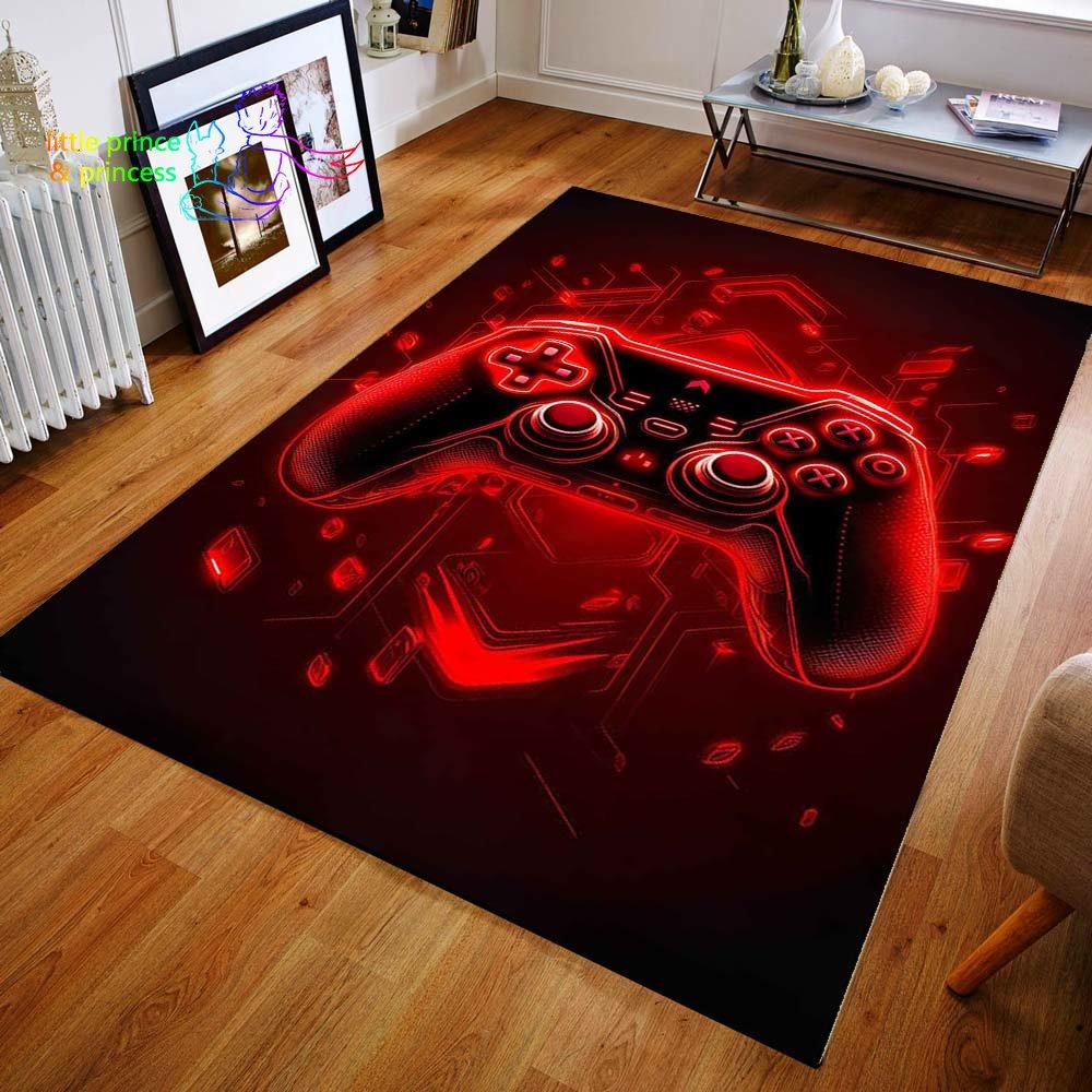 Геймерский контроллер, игровой ковер с 3D принтом для гостиной, коврики для кемпинга, противоскользящий коврик, коврик для йоги, подарок для мальчика