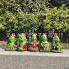 Christmas Grinch green hair Christmas tree old man resin decoration ornament