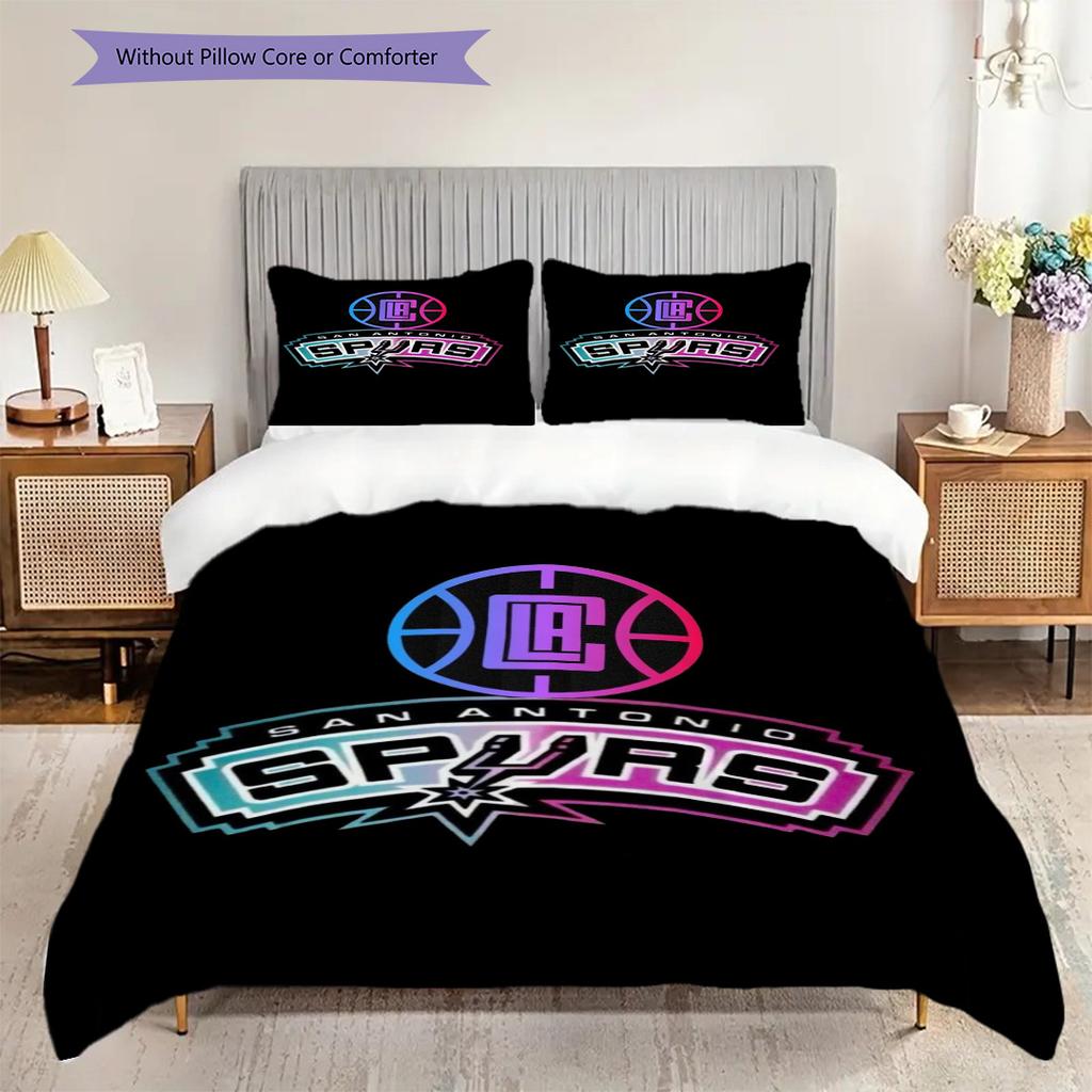 San Antonio Spirit Three-piece set(1 * duvet cover + 2 * pillowcase, without core)Christmas birthday gift Bedding set Duvet cover and pillowcase