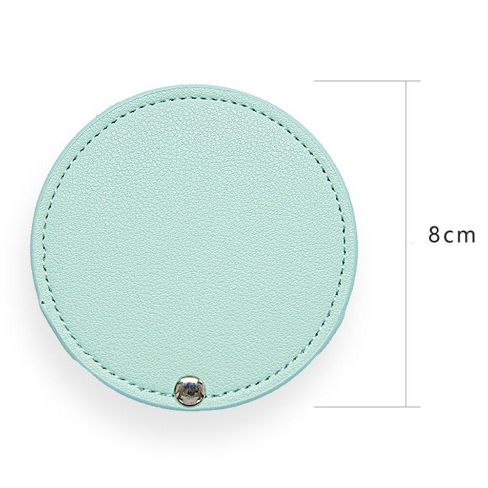 PU Leather Women Girls Cosmetic Mirror Makeup Mirror Compact Pocket Mirror Travel Accessories