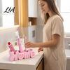 Storage for Toothbrushes And Toothpaste HOME Toothbrush Holder, Compact 4-Compartment Organizer, Modern Style Space Saving Holder Durable Plastic