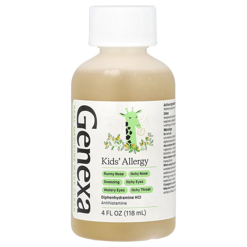 Kids' Allergy, Ages 6+, Organic Agave, 4 fl oz (118 ml)