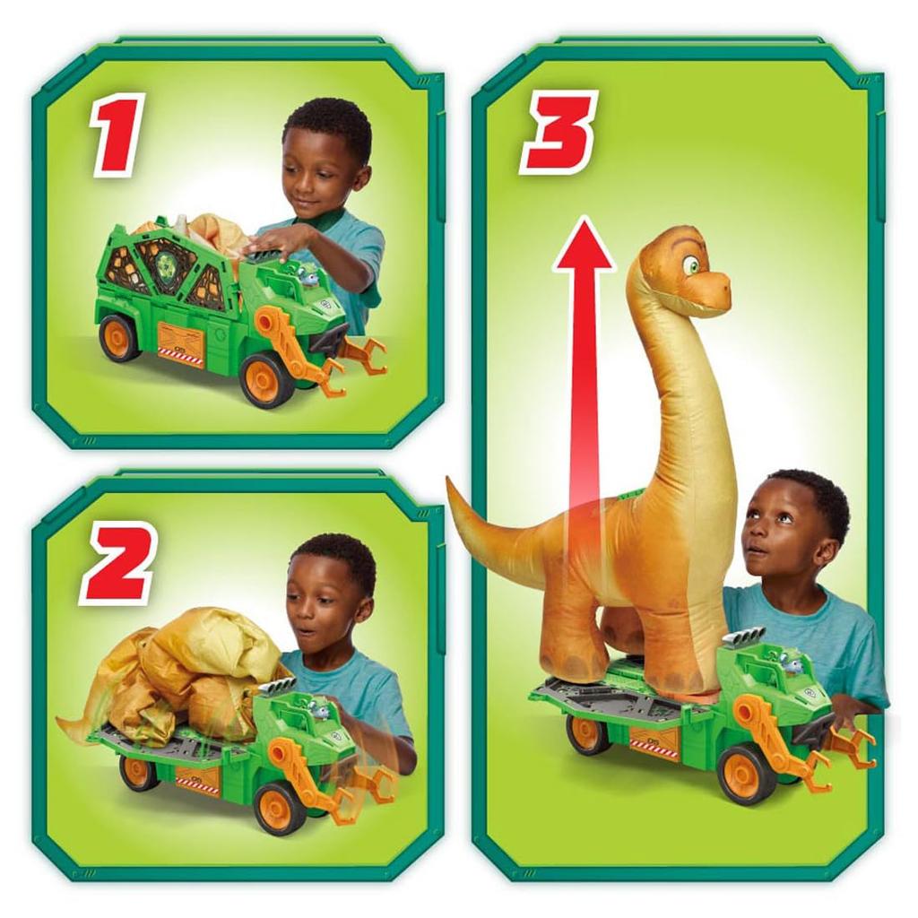 Takara Tomy Paw Patrol The Dino Movie Rocky Dino Cruiser Megasaurus Paw-tto Inflate! &