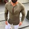 Men's Casual Sports Shirt, Style Linen Button-down Cardigan, Long-sleeved Cotton and Linen Shirt, Slim Fit