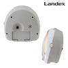 Landex Table Clock Alarm Clock Analog Constant Light Electronic Sound Alarm Volume Adjustment Continuous Second Hand Hoho Sangyo White Room Face