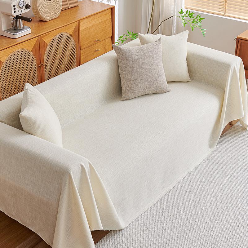 Чехол для диванного полотенца, ткань для диванной подушки, универсальный, высококачественный бамбуковый лен, полностью покрытый, универсальный чехол, одеяло