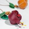 Car Keyring Pomegranate Fruit Pendant Hanger Bag Pendant Lovely Leather Keychain  Men