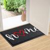 Entrance Floor Mat Hello Print Non-Slip Rug Washable Mud Scrubber Doormat for Home Front