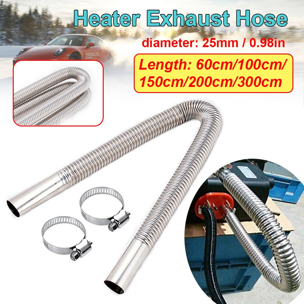 25mm Air Diesel Parking Heater Stainless Steel Exhaust Pipe Tube Gas Vent Hose Heater Parts For Car Truck