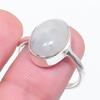 Natural Moonstone Gemstone 925 Sterling Silver Jewelry Ring Size 7.5 P1f37