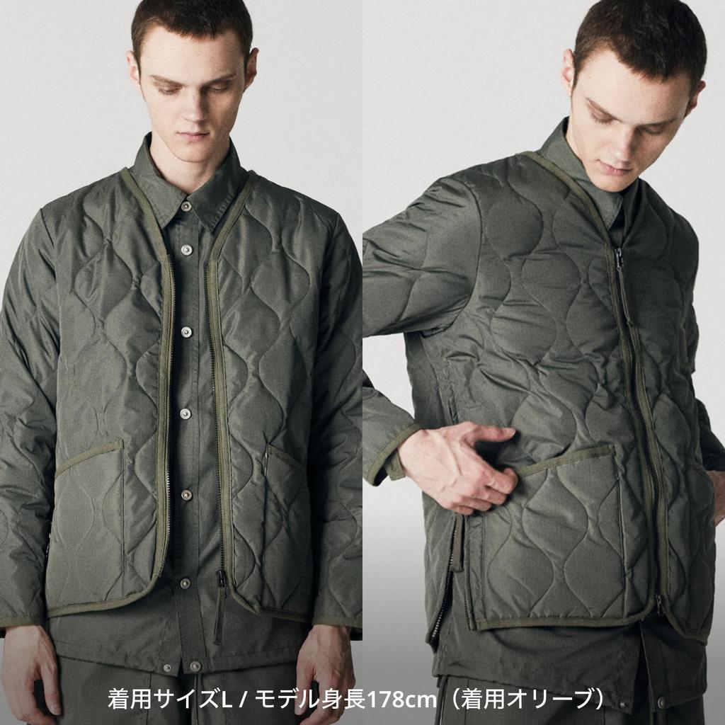 Taion Унисекс Милитари Пуховик на молнии V-образный вырез 101ZML-1