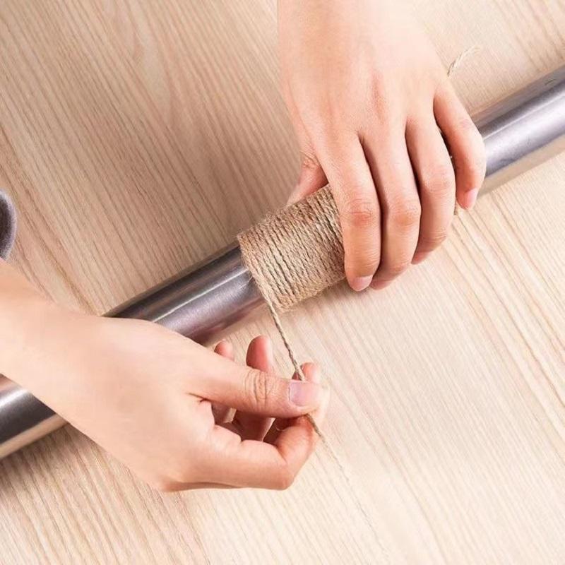 10 м натуральная веревка из сизаля для кошек, веревка для царапания дерева, игрушка-лапа, коготь, защитная мебель, когтеточка, аксессуары для кошек