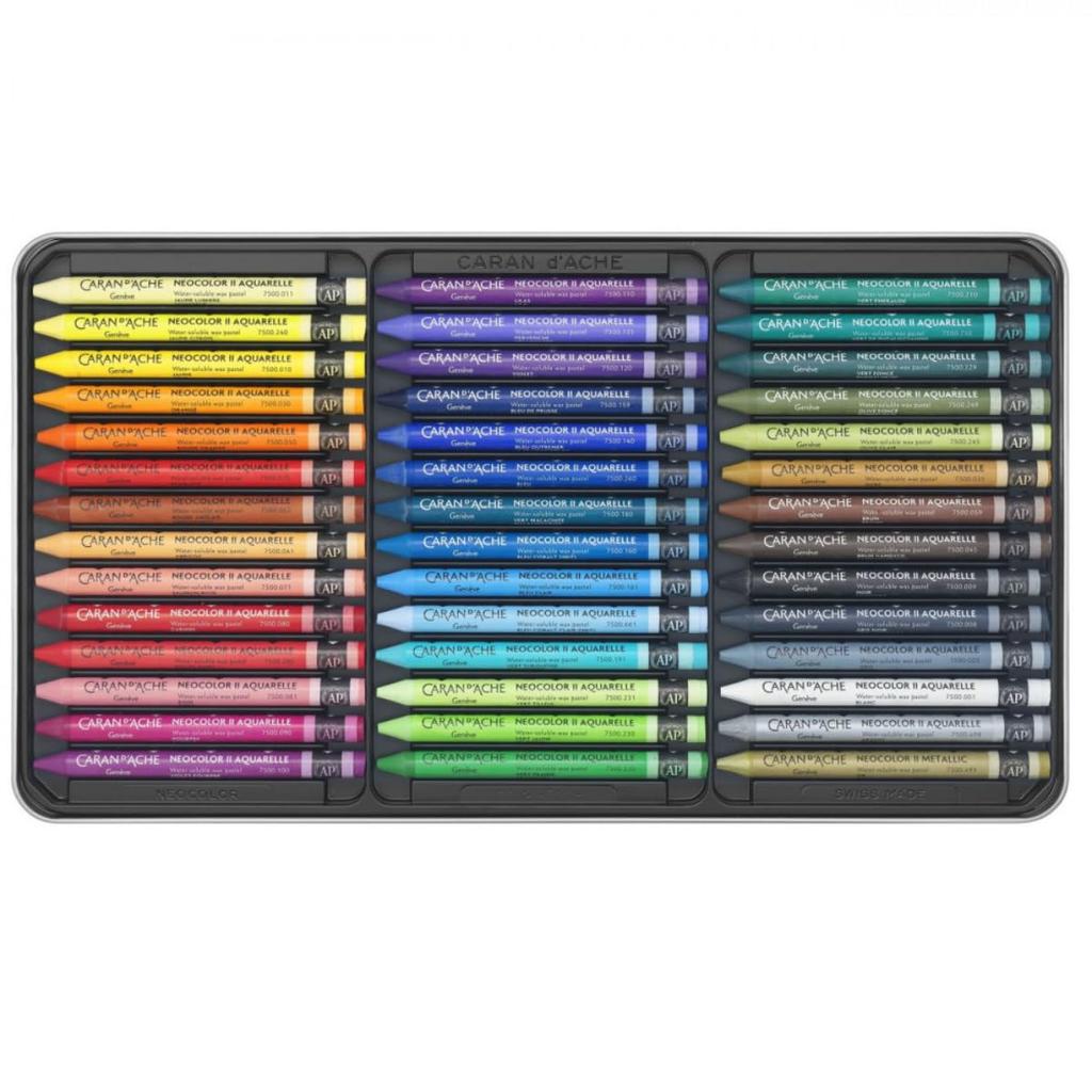 CARAN Кит Харинг Набор смешанной техники цветные карандаши 42 D'ACHE (40 водорастворимых + neocolors) CC3000-023