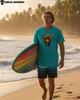 Tropical Shaka Sunset T-Shirt | Hawaiian Surfer Shaka Hand Sign Graphic Tee