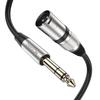 MOSWAG XLR To TRS Cable 2m Balanced XLR Microphone Stereo Guitar Suitable for Stereo Sound Audio Sound Power Audio Audio 6.35mm (1/4 Inch) Male,