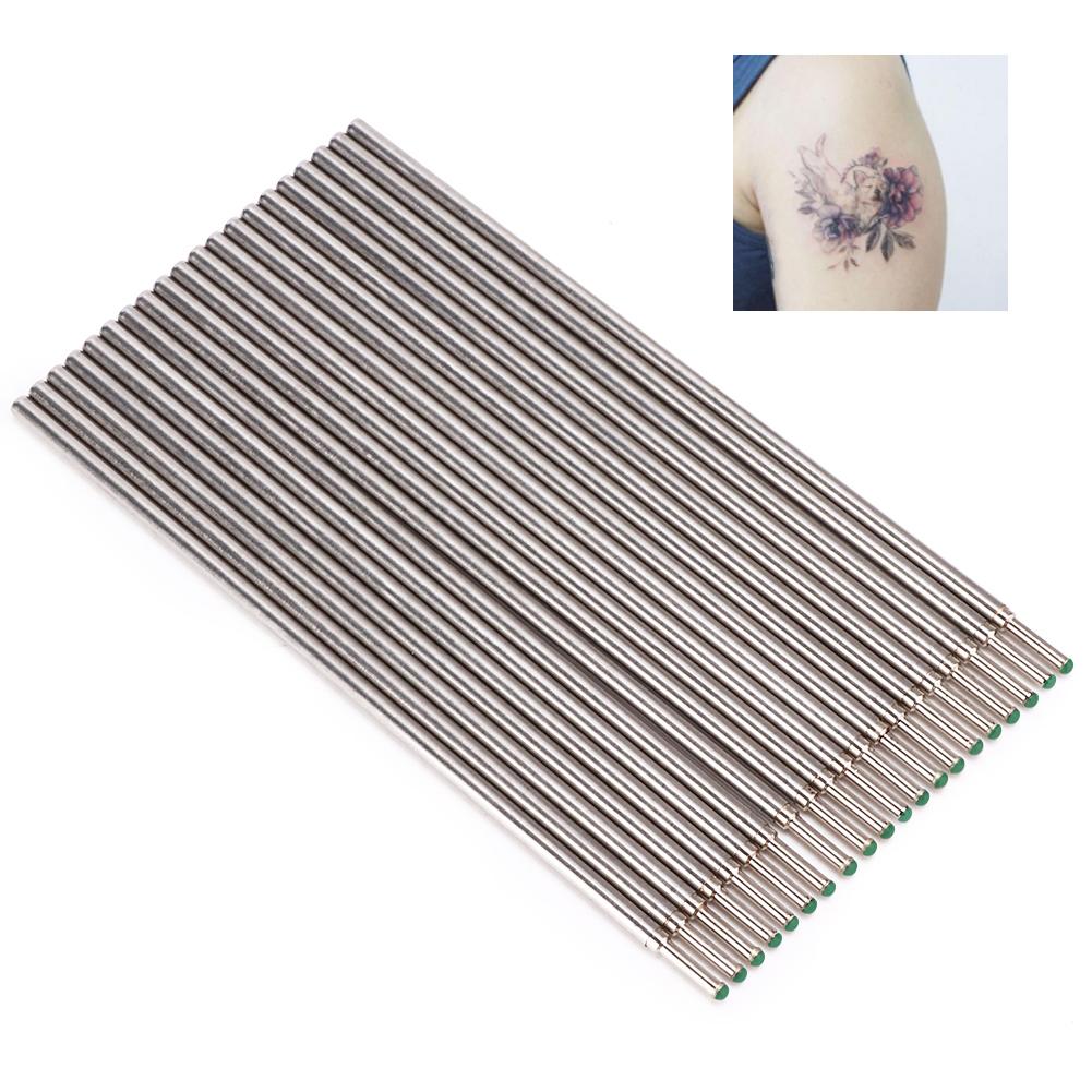 20pcs / Box Tattoo Skin Marker Pen Cores Microblading Marking Pen Refill AccessoryGreen