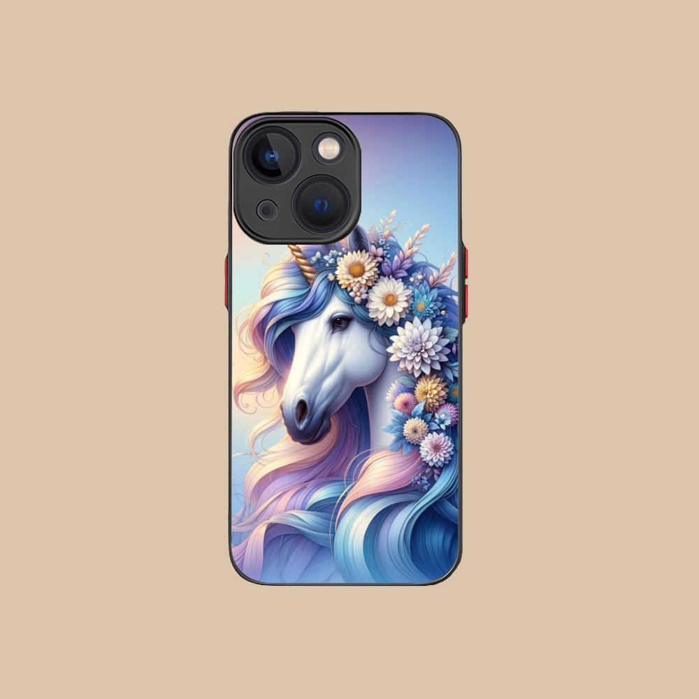 Фантазийный чехол для телефона с единорогом для iPhone 17 16 15 14 13 12 11 X XR XS 8 7 Air Pro Max Plus Mini Цветной силиконовый чехол