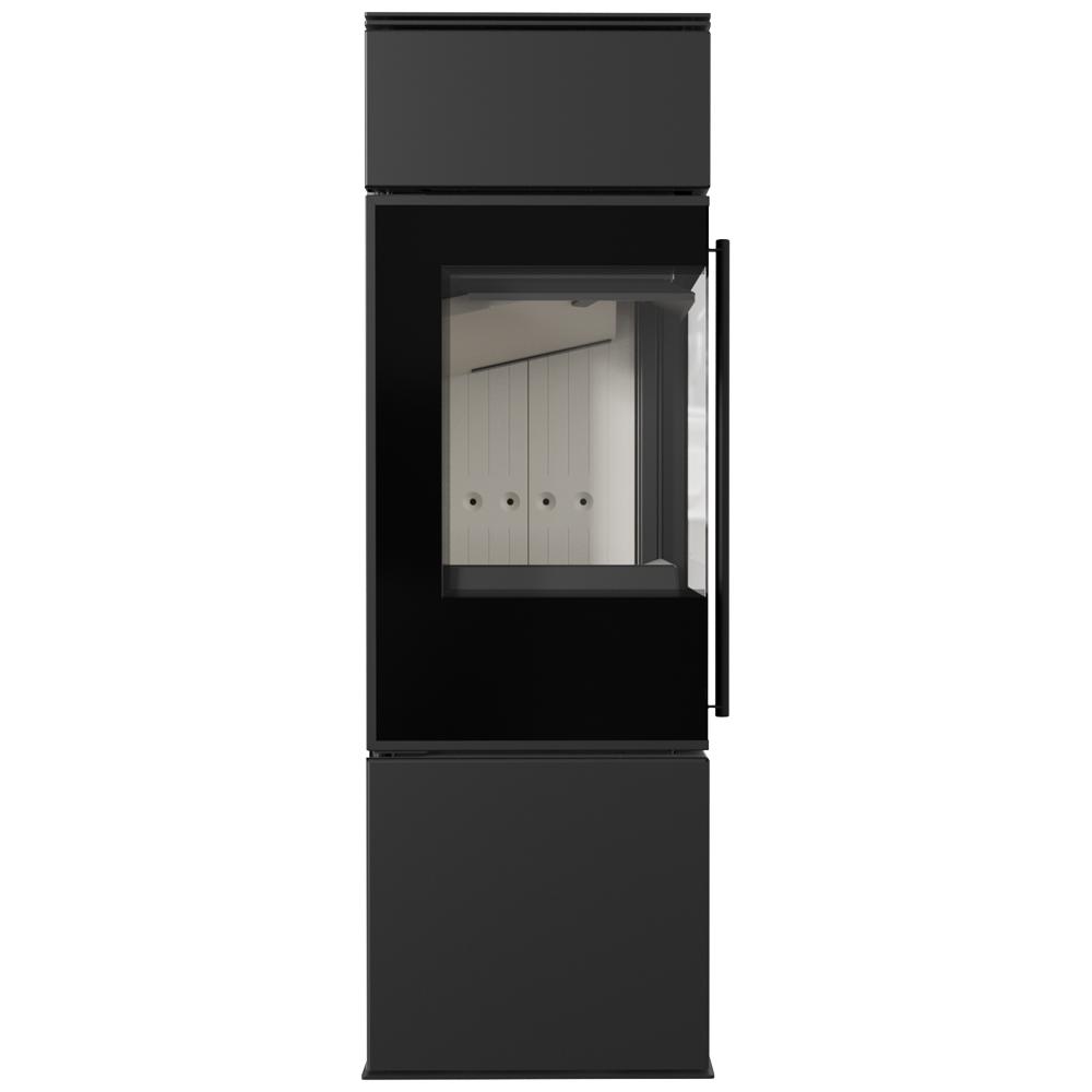 Дровяная стальная печь KRATKI REN/S левая Ø 150 7 кВт