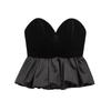 Kaslead New Arrival Women's Fashion Style Velvet Heart Collar Tube Top Tops 9881185