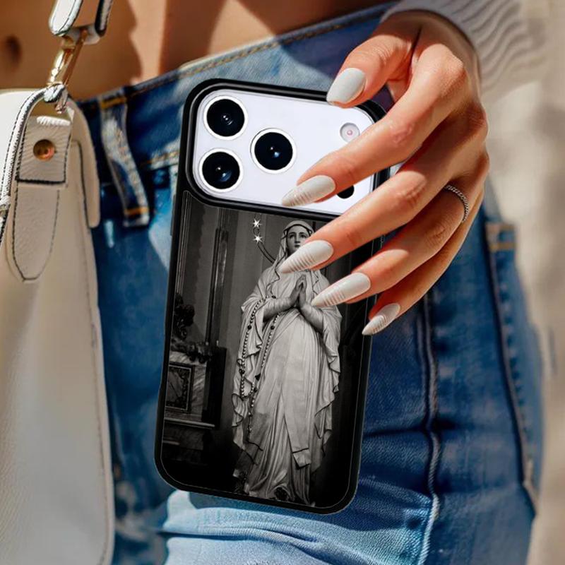Virgin Mary Christian Phone Case For iPhone 17 Air 14 15 13 12 Max Cover For Apple 16e 11 Pro Max Plus Coque