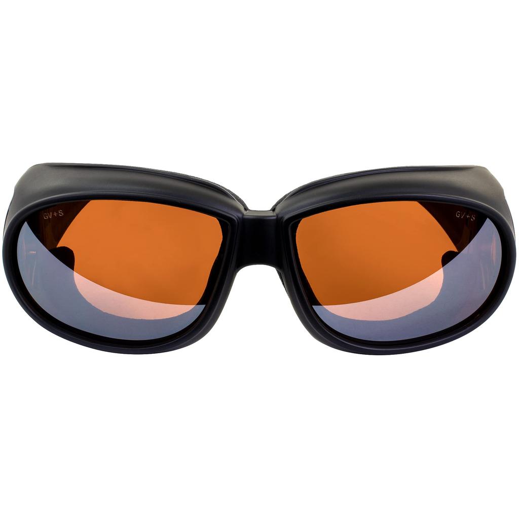Global Vision Outfitter Motorcycle Riding Safety Matte Black Driving Mirror ANSI Sunglasses, Frame, Lens, Z87.1+