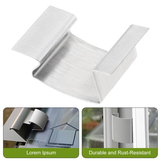 Зажимы для стекла теплицы Yousheng, пружинные зажимы G из нержавеющей стали, устойчивые к ржавчине зажимы для остекления теплиц, для ремонта остекления, замена зажимов