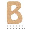 Adhesive MDF Wood Alphabet 7.5cm Letter B