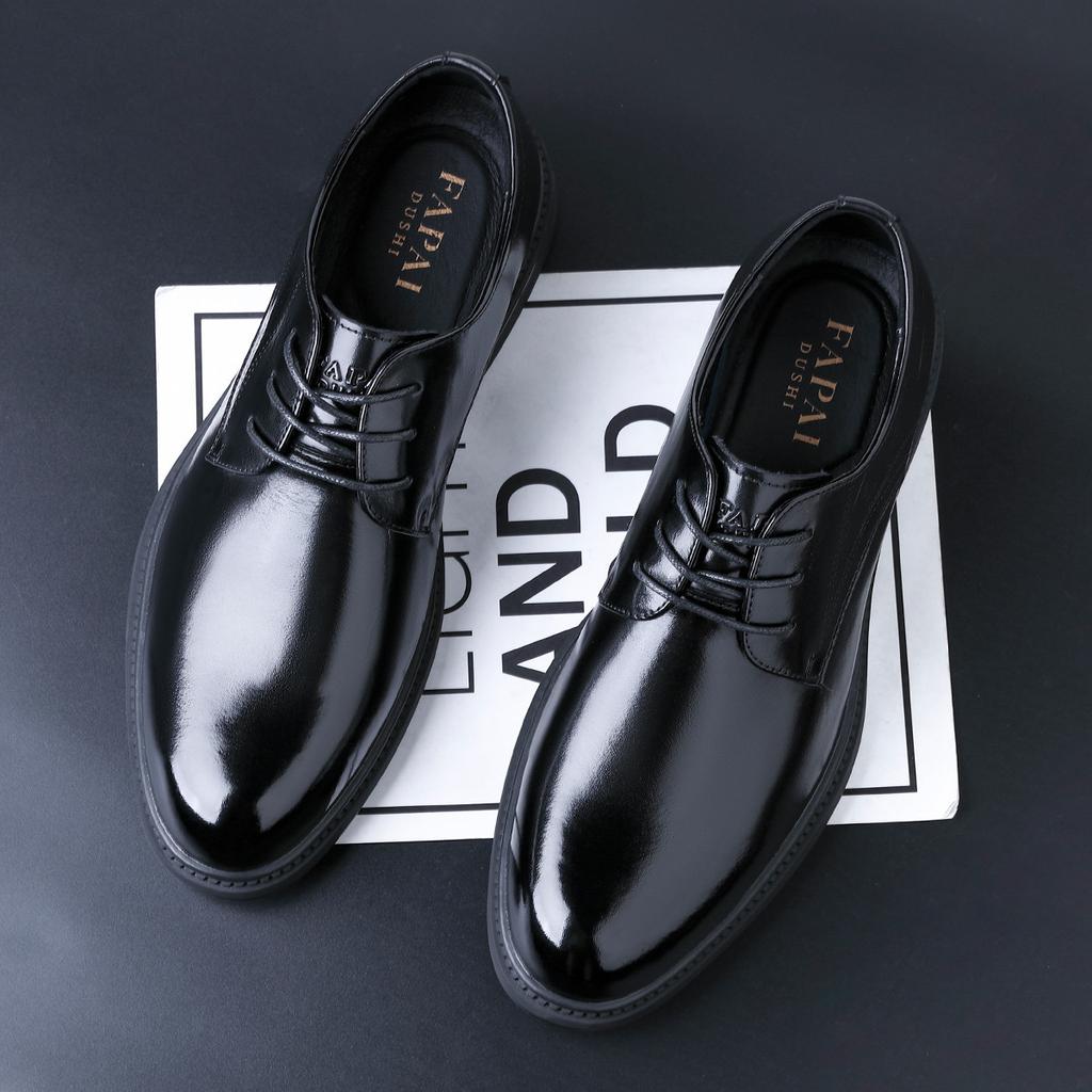 Вэньчжоу мужские кожаные туфли деловое платье британский стиль кожаные мужские туфли первый слой коровьей кожи свадебные туфли для шафера кожаные туфли дерби