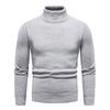 Men's Autumn And Winter Casual  Knitted Solid Color Decorative Pattern Sweater