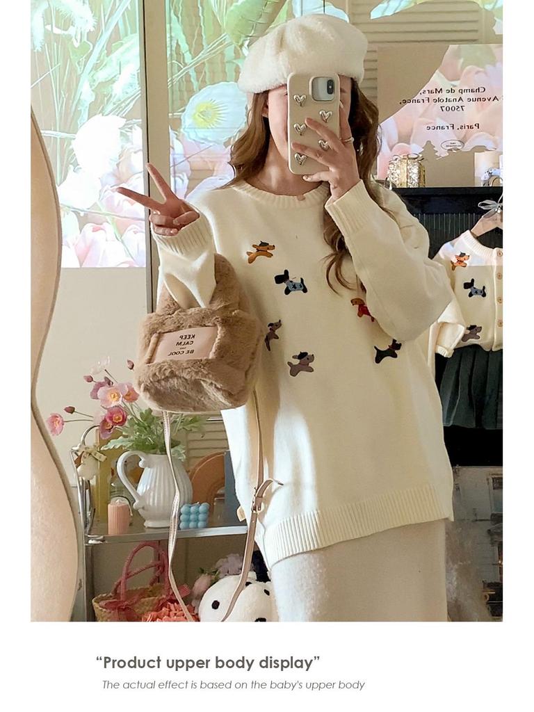 Premium Knitted Family Outfits for Spring & Autumn: Matching Sets for Parent-Child (3 or 4) - Mother-Son & Mother-Daughter Styles