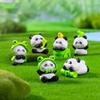Творческий Kawaii Mini Resin Panda Series Фигурка Миниатюрный Бонсай Кукольный Дом Украшения Аксессуары Для Детей Подарочные Игрушки