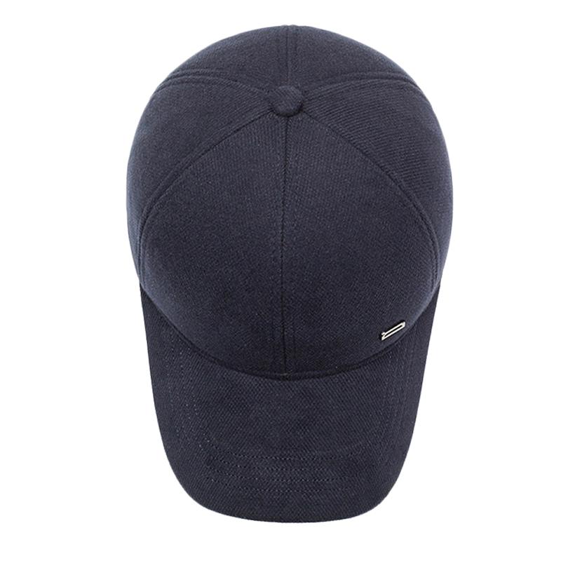 Кепка для мужчин среднего и пожилого возраста, зимняя, для защиты ушей, хлопковая, теплая, толстая, бейсбольная кепка