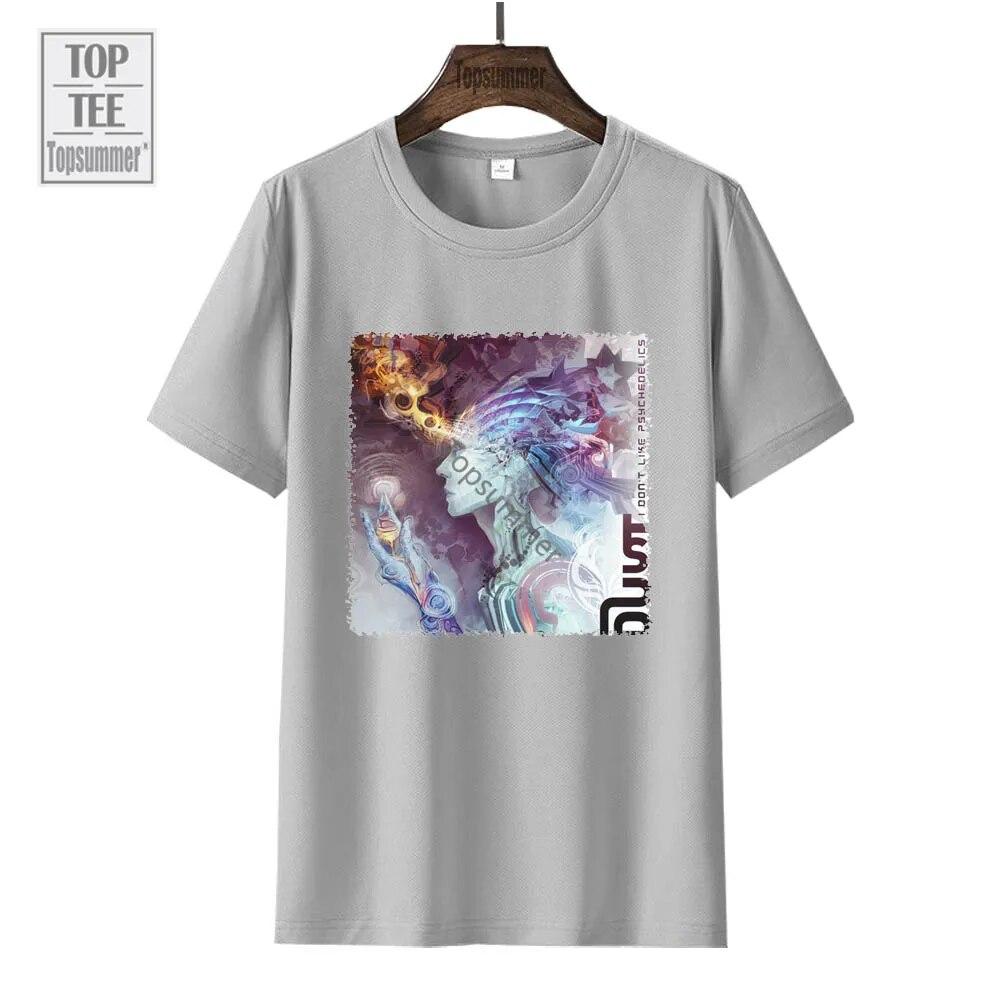Футболка с альбомом «Я не люблю психоделики», футболка Dust Tour, унисекс, уличная одежда в стиле готики, хлопковые футболки, женский топ с короткими рукавами