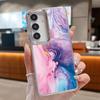 Золотой Мраморный Масляный Чехол Для Samsung S26 S25 Ultra S24 Plus S23 S22 S21 FE A54 A55 A16 A36 A56 A17 A37 A57 5G Покрытие Линзы Прозрачный Мягкий Чехол