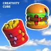 Fun And Colorful Burger Cube Fidget Spinner Toy For Kids With Stress Relief Features