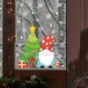 Мультяшные рождественские гномы Рождественская елка Снежинка Подарочная коробка Стеклянные окна Наклейки на окна
