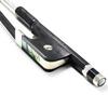 VINGOBOW Double Bass Bow, French Style, Carbon Fiber, Black Hair, All Sizes 4/4