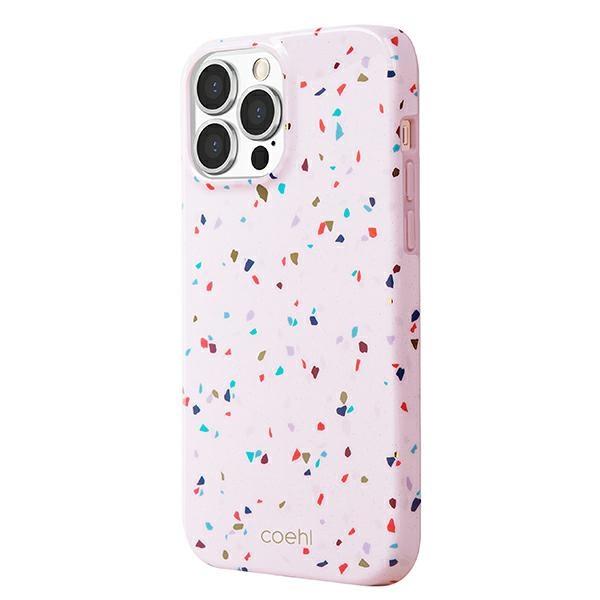 UNIQ Coehl Terrazzo iPhone 13 ProMax 6.7" pink/blush pink case