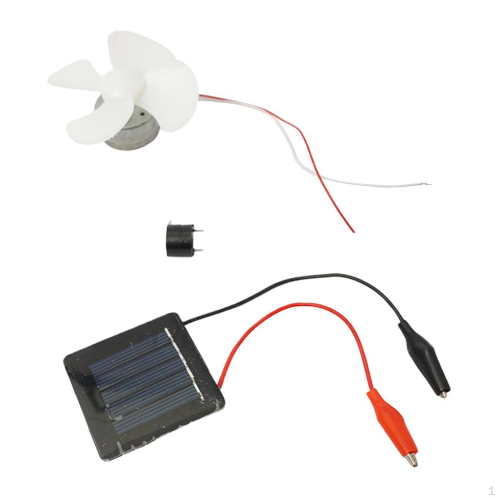 Сделай сам Вентилятор Двигатель постоянного тока Эксперимент с солнечной энергией Детские поделки Самостоятельная сборка Научный набор